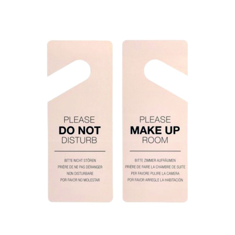 Semn usa (carton) NU DERANJATI / FACETI CURAT