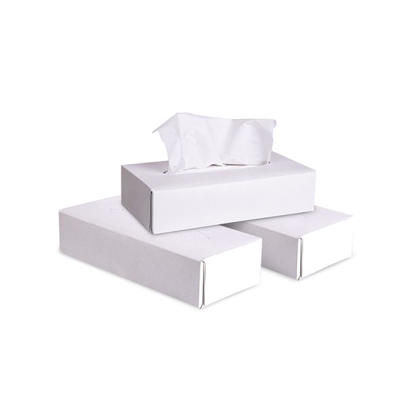 Triolist Косметические салфетки бумажные белые, 2сл, 100% целлюлоза, картонная упаковка х 100шт