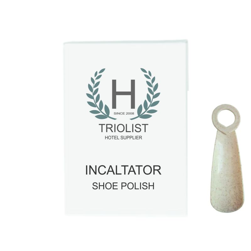 Incaltator pentru pantofi (plastic) in cutie de carton alb HOTEL